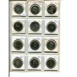 Lot of 12 different NHL Hockey Greats Coin Collection. Limited Edition includes Mario Lemieux, Steve