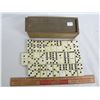 Image 2 : Set of Antique Dominoes Ebony and Bone