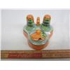 Image 1 : Noritake Condiment Set small chip on one shaker top