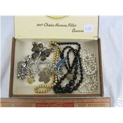 Lot of Jewellery in Cigar Box