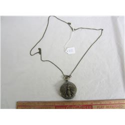 Ladies Ornate pocket watch, new battery - working!