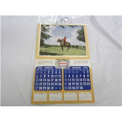 Rare 1946 3 Star Imperial Oil Calendar Complete