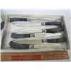 Image 2 : Set of 6 Vintage Steak Knives in Original Box