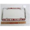 Image 1 : WA-WA Temple License Plate Holder