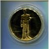 Image 2 : Doryphoros. From the Ancient Greece medals series. A beautiful gold-plated bronze medal measuring 50