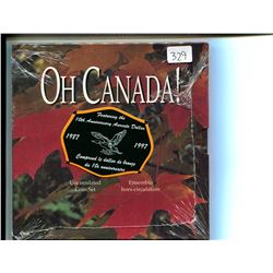 1987-1997 Oh Canada 7-coin set. Commemorates the 10th Anniversary of the first Loonie. Includes spec