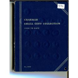 Set of 57 Canadian small cents 1920 to 1972. Includes the Key Dates 1922, 1923, 1924, and 1926. Hous