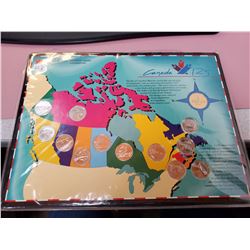 Canada 125 Set. The Official 1992 Royal Canadian Mint map set includes all 12 special Provincial and