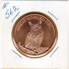 Image 1 : 1 OUNCE COPPER  .999 FINE - GREAT HORNED OWL