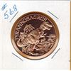 Image 1 : 1 OUNCE COPPER  .999 FINE - DINOSAUR - TYRANNOSAURUS