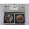 Image 2 : 1983 & 1984 B.U. CANADIAN SILVER DOLLARS