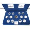 Image 3 : 1992 CANADA 125th SILVER COIN SET - Sterling Silver Quarters & Regular metal $1.00 Coin
