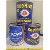 Image 1 : Beehive/Crown corn syrup tins (3)