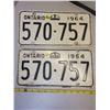 Image 1 : Pair of 1964 Ontario license plates
