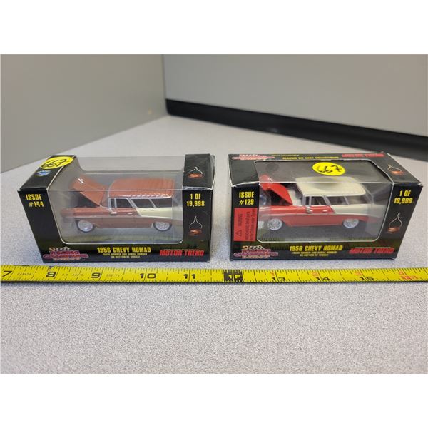 2 NIB 1 64 Scale 1956 Bel Air Wagons 2 NIB 1 64 Scale 1956 Bel Air Wagons
