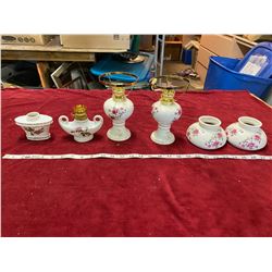 Lot Of Oil Lamps (Missing Chimneys)