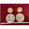 Image 2 : 4 Pieces Peach Color 2 Cups + 2 Plates