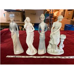 4 Lady Figurines
