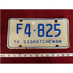 Saskatchewan License Plate 1976