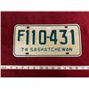Image 1 : Saskatchewan License Plate 1974