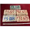 Image 1 : (5) Saskatchewan License Plates 1971 +1972 + 1973 + 1974 + 1975