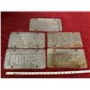 Image 2 : (5) Saskatchewan License Plates 1971 +1972 + 1973 + 1974 + 1975