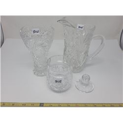 jug, vase, jam pot (pin wheel crystal)