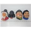 Image 1 : 4 Chalkware heads