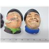 Image 2 : 4 Chalkware heads