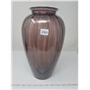 Image 4 : tall ornamental glass Amethyst colored vase