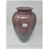 Image 5 : tall ornamental glass Amethyst colored vase