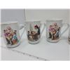 Image 2 : 6 Norman Rockwell coffee mugs