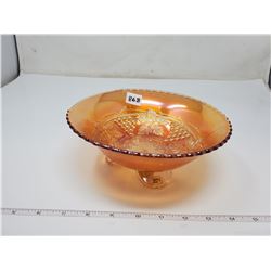 Carnival glass bowl