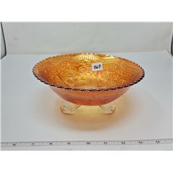 Carnival glass bowl