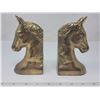 Image 1 : Brass horse head book ends