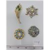 Image 1 : 4 brooches