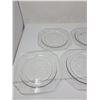 Image 4 : 5 dinner plates clear depression glass (Madrid)