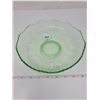 Image 1 : green depression glass bowl