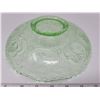Image 3 : green depression glass bowl