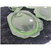 Image 3 : 4 pieces green depresson glass *princess*
