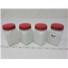 Image 3 : 4 milk glass spice set