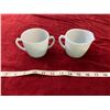 Image 1 : Fire King Cream And Sugar bowl set MA, USA