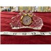 Image 1 : Small Royal Doulton Crystal Clock, Works (Battery Operated)