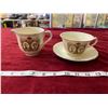 Image 1 : Teacup + saucer w/ creamer, King George VI And Queen Elizabeth 1939 Royal Visit To Canada