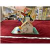 Image 4 : Fisher-Price Windup Vintage Ferris Wheel Rotates + Plays Music , there are 4 passengers