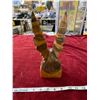 Image 5 : Wooden Eagle Carved In Ukraine (Broken beak tip, has been Glued)