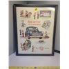 Image 1 : Framed Ford ad 16" X 12"