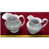 Image 1 : Two Commode Set Pitchers (Chips In Rim)