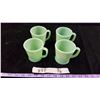 Image 1 : Four Jadite Fire King Mugs