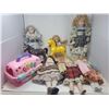 Lot of toys/dolls ( 5 are porcelain)